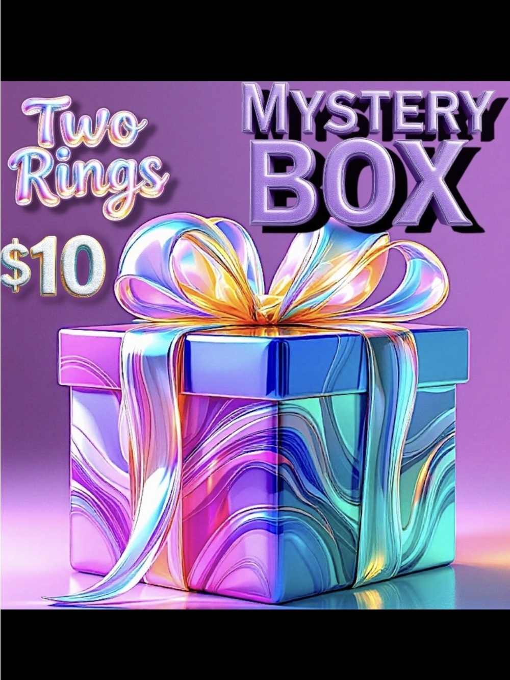 Two Silver Rings - Mystery Box - women’s Rings - 2 for $10 NWT - Sale